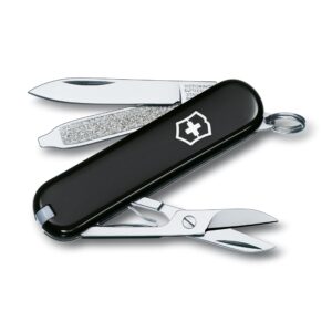 victorinox swiss army classic sd pocket knife, black, 58mm