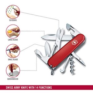 Victorinox Swiss Army Climber Pocket Knife (Red)