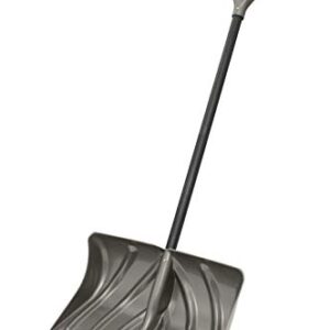 Suncast SC2700 20-Inch Snow Shovel/Pusher Combo with Wear Strip and D-Grip Handle, Gray
