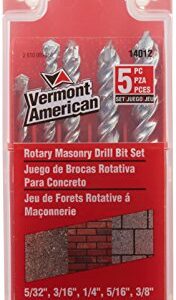 Vermont American 14012 5 Piece Masonry Drill Bit Set