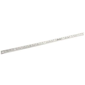 great neck mayes 10189 36 inch aluminum yardstick, lightweight straight edge ruler for construction, architecture, drawing, and engineering, accurate and straight edge measuring