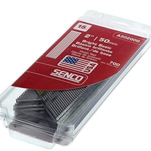 Senco A302000 15 Gauge by 2" Bright Basic Finish Nail