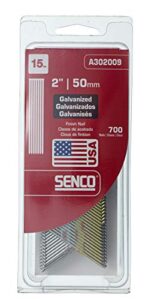 senco a302009 15-gauge x 2-inch electro galvanized finish nail