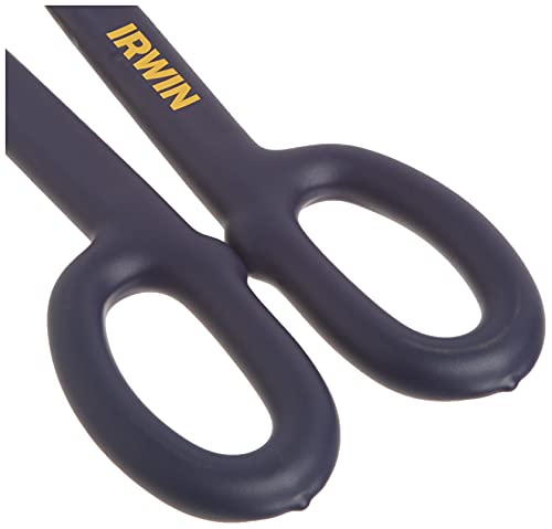 IRWIN Tin Snip, Flat Blade, 12-inch (22012) , Blue