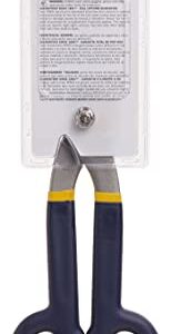 IRWIN Tin Snip, Flat Blade, 12-inch (22012) , Blue