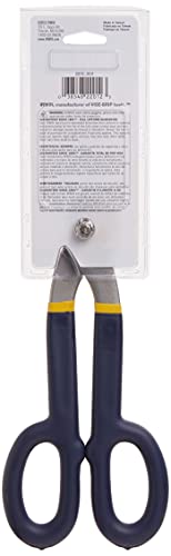 IRWIN Tin Snip, Flat Blade, 12-inch (22012) , Blue