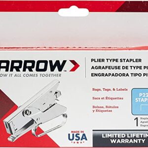 Arrow P22 Heavy Duty Handheld Plier Stapler for Crafts, Office, and Insulation, Uses 1/4-Inch and 5/16-Inch Staples