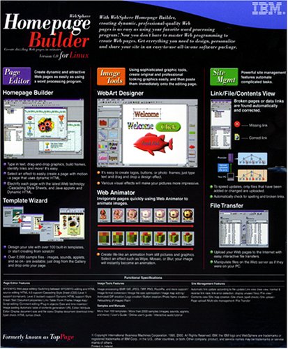 WebSphere Homepage Builder 4.0 Linux Program Pack