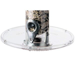 droll yankees bird feeder tray, seed catcher accessory attachment, 7.5-inch diameter