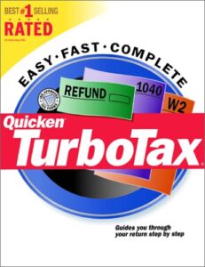 quicken turbotax (tax year 2000)