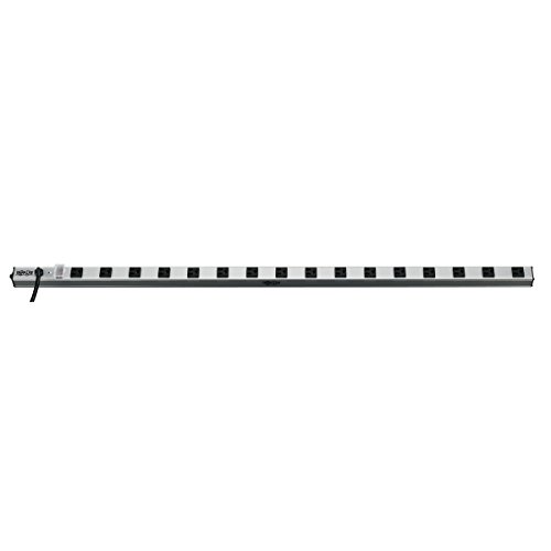 Tripp Lite 16 Outlet Bench & Cabinet Power Strip, 48 in. Length, 15ft Cord with 5-15P Plug, (PS4816) Black