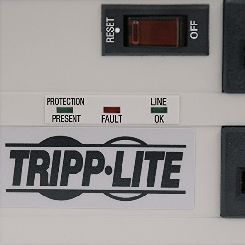 Tripp Lite ISOBAR6Ultra Isobar 6 Outlet Surge Protector Power Strip, 6ft Cord, Right-Angle Plug, Metal, Lifetime Limited Warranty & $50,000 Insurance White