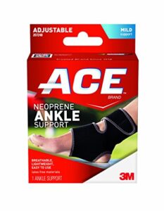 ace neoprene ankle brace, one size (1 brace)