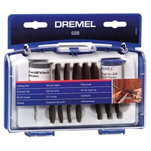 dremel 688-01 69-piece rotary tool accessory cutting disc kit, black