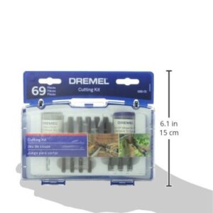 Dremel 688-01 69-Piece Rotary Tool Accessory Cutting Disc Kit, Black