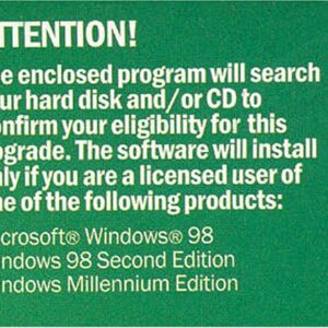 Microsoft Windows XP Home Edition Upgrade - Old Version