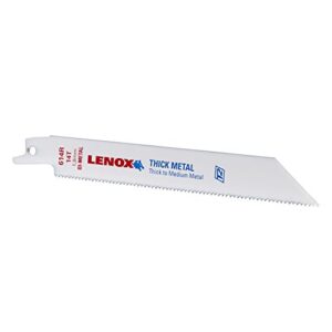 lenox tools reciprocating saw blades, metal cutting, 6-inch, 18 tpi, 25-pack (20494b614r)