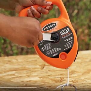 Keson G130 Giant Chalk Line Reel, 24-Ounce Chalk Capacity, 130-Foot