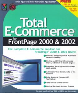 total e-commerce for frontpage 2000 and 2002