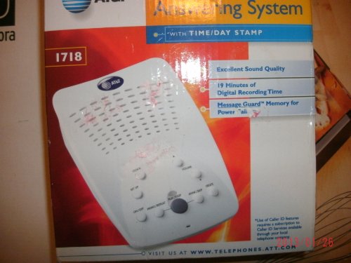 AT&T 1718 Digital Answering System (Wind Chill White)