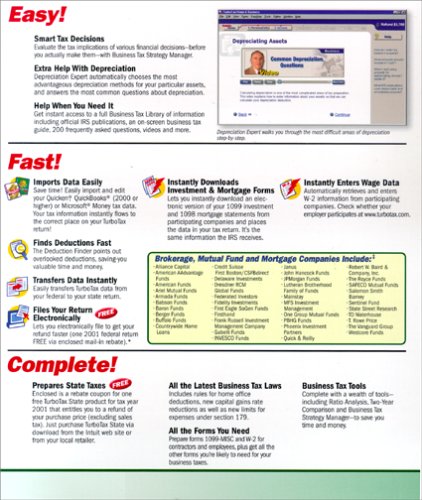 TurboTax 2001 Home & Business