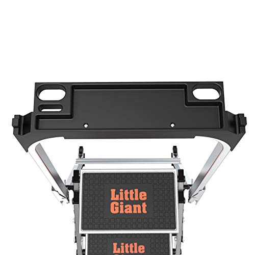 Little Giant Ladders, Safety Step, 3-Step, 3 Foot, Step Stool, Aluminum, Type 1A, 300 lbs Weight Rating, (10310BA)