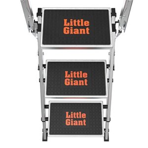 Little Giant Ladders, Safety Step, 3-Step, 3 Foot, Step Stool, Aluminum, Type 1A, 300 lbs Weight Rating, (10310BA)