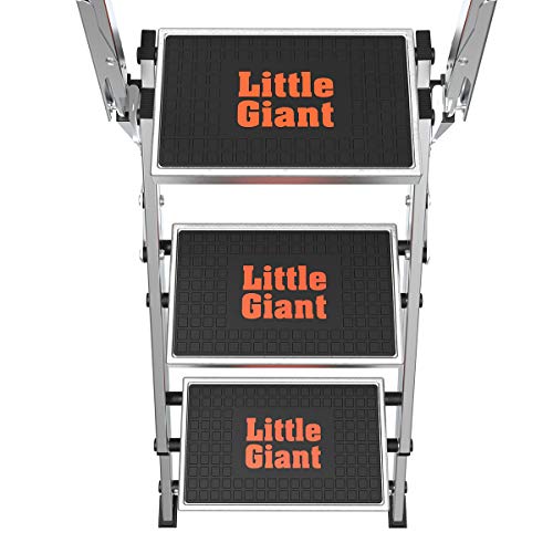 Little Giant Ladders, Safety Step, 3-Step, 3 Foot, Step Stool, Aluminum, Type 1A, 300 lbs Weight Rating, (10310BA)