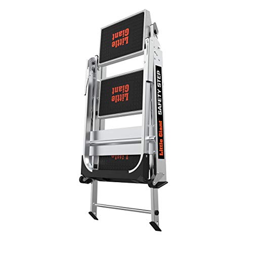 Little Giant Ladders, Safety Step, 3-Step, 3 Foot, Step Stool, Aluminum, Type 1A, 300 lbs Weight Rating, (10310BA)