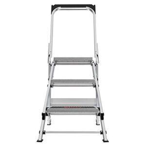 Little Giant Ladders, Safety Step, 3-Step, 3 Foot, Step Stool, Aluminum, Type 1A, 300 lbs Weight Rating, (10310BA)