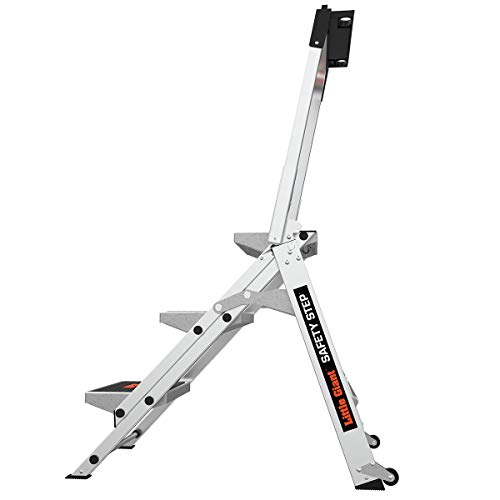 Little Giant Ladders, Safety Step, 3-Step, 3 Foot, Step Stool, Aluminum, Type 1A, 300 lbs Weight Rating, (10310BA)