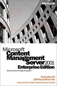 microsoft content management server enterprise edition 2001 evaluation cd [old version]