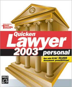 quicken lawyer 2003 personal [old version]
