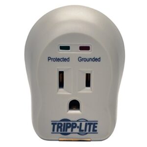 Tripp Lite 1 Outlet Portable Surge Protector Power Strip, Direct Plug In, $5,000 Insurance (SPIKECUBE)