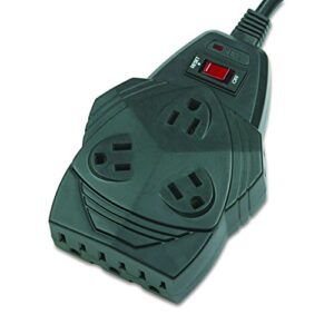 fellowes mighty 8 surge protector with 8-outlets, 6 foot cord, 1300 joules (99090)