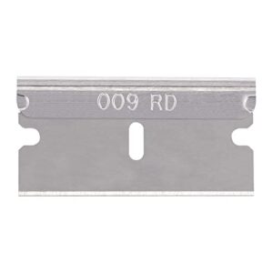 Pacific Handy Cutter Stainless Steel Replaceable Blades for Box Cutters, Standard Single-Edged Industrial Razor Blades, Ultra Sharp, Single Edge, Box Of 100, RB009 (New B15101-9)