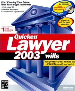 quicken lawyer 2003 wills