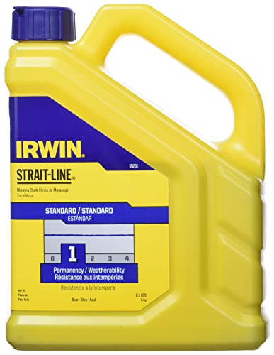 IRWIN Tools STRAIT-LINE 65201 Standard Marking Chalk, 2.5-pound, Blue (65201)