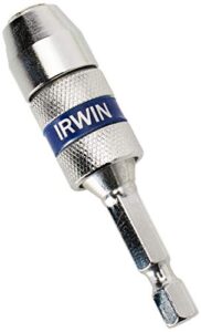 irwin tools 2-1/2 inch speedbor lock n' load quick change bit holder (4935703),silver