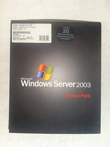 Microsoft Windows Server 2003 Client Additional License for Devices- 20 Pack [Old Version]