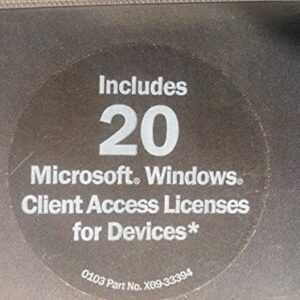 Microsoft Windows Server 2003 Client Additional License for Devices- 20 Pack [Old Version]