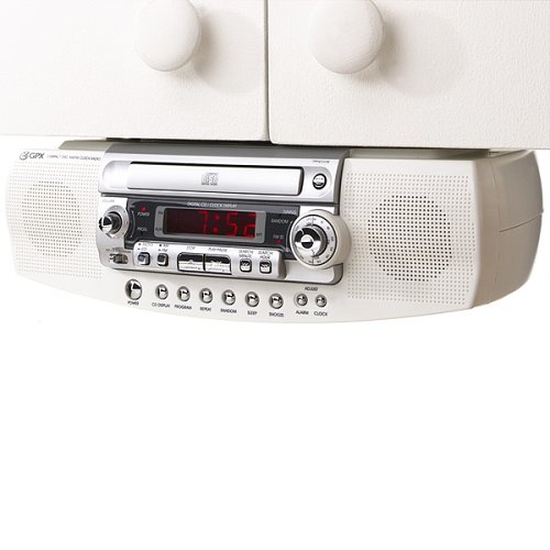 GPX D835 Undercabinet CD/AM/FM Clock Radio (Discontinued by Manufacturer)