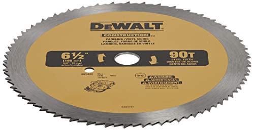 DEWALT Circular Saw Blade, 6 1/2 Inch, 90 Tooth, Vinyl Cutting (DW9153)