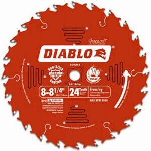 diablo 8-1/4-inch 24 tooth atb framing saw blade