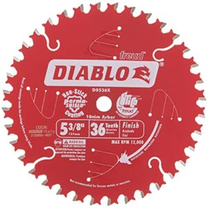 freud d0536x diablo 5-3/8-inch 36 tooth atb finish cordless trim saw blade