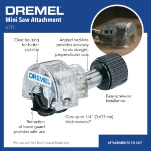 Dremel 670 Mini Saw Attachment, Clear