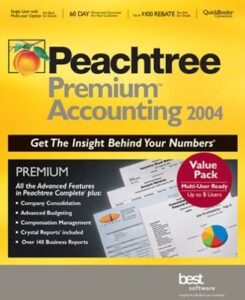 peachtree premium accounting 2004 multi-user value pack