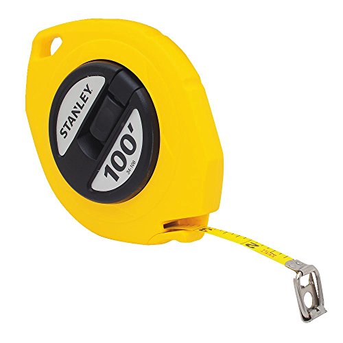 STANLEY Tape Measure, 3/8-Inch Graduations, 100-Foot, Yellow (34-106)