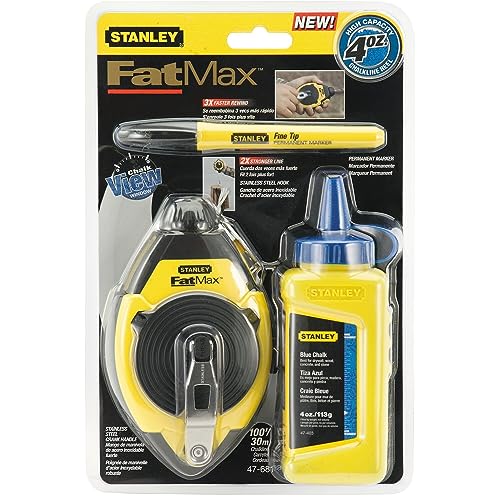 Stanley 47-681 100 Chalk Line Reel & Chalk Set