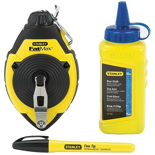 Stanley 47-681 100 Chalk Line Reel & Chalk Set